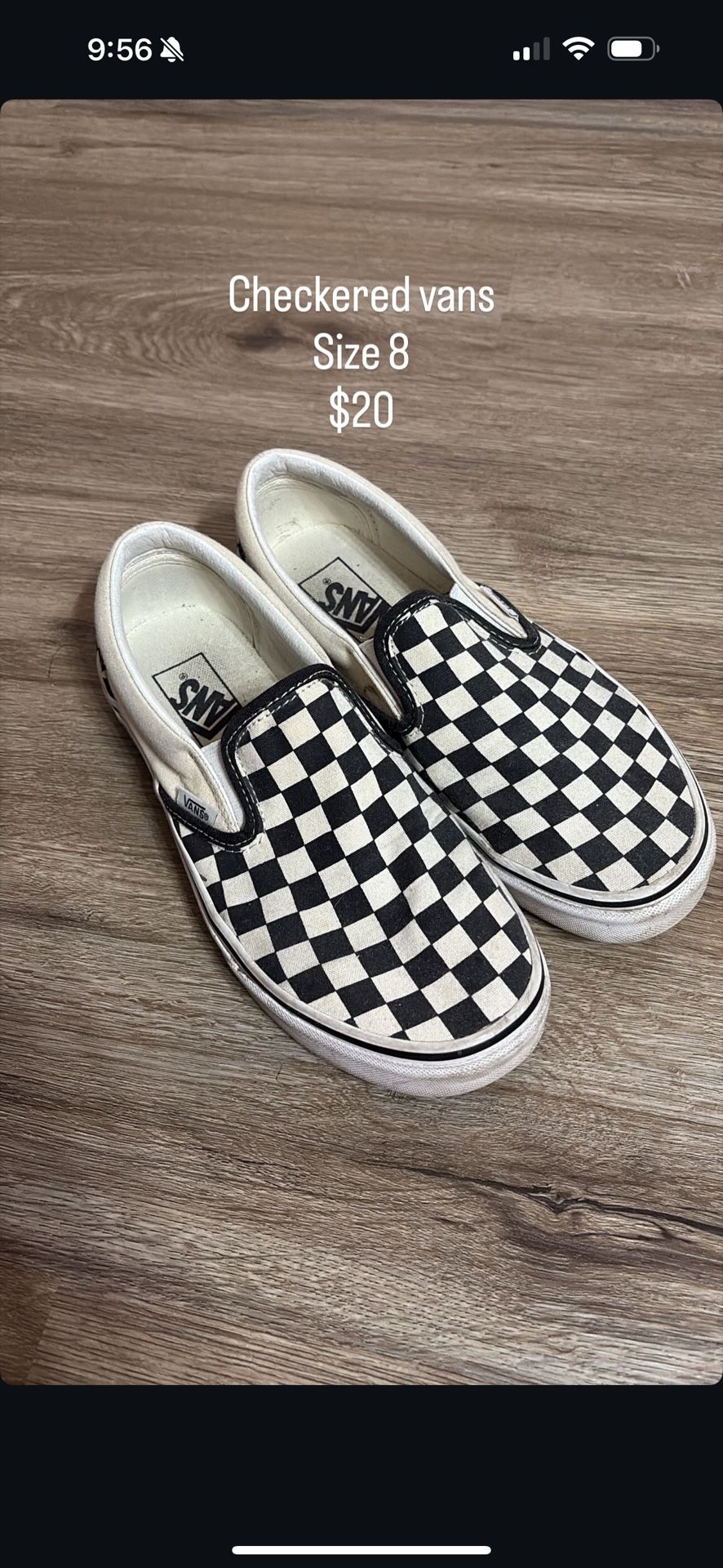 Checked vans