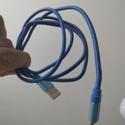 Micro USB BLUE Charging Cable 