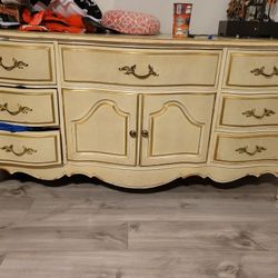 4 Piece  Antique Dresser Set