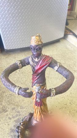 Vintage Monkey Butler Decorative Statue Holder