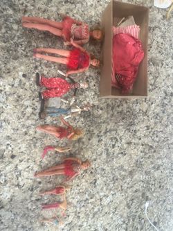Vintage circus dolls and clowns