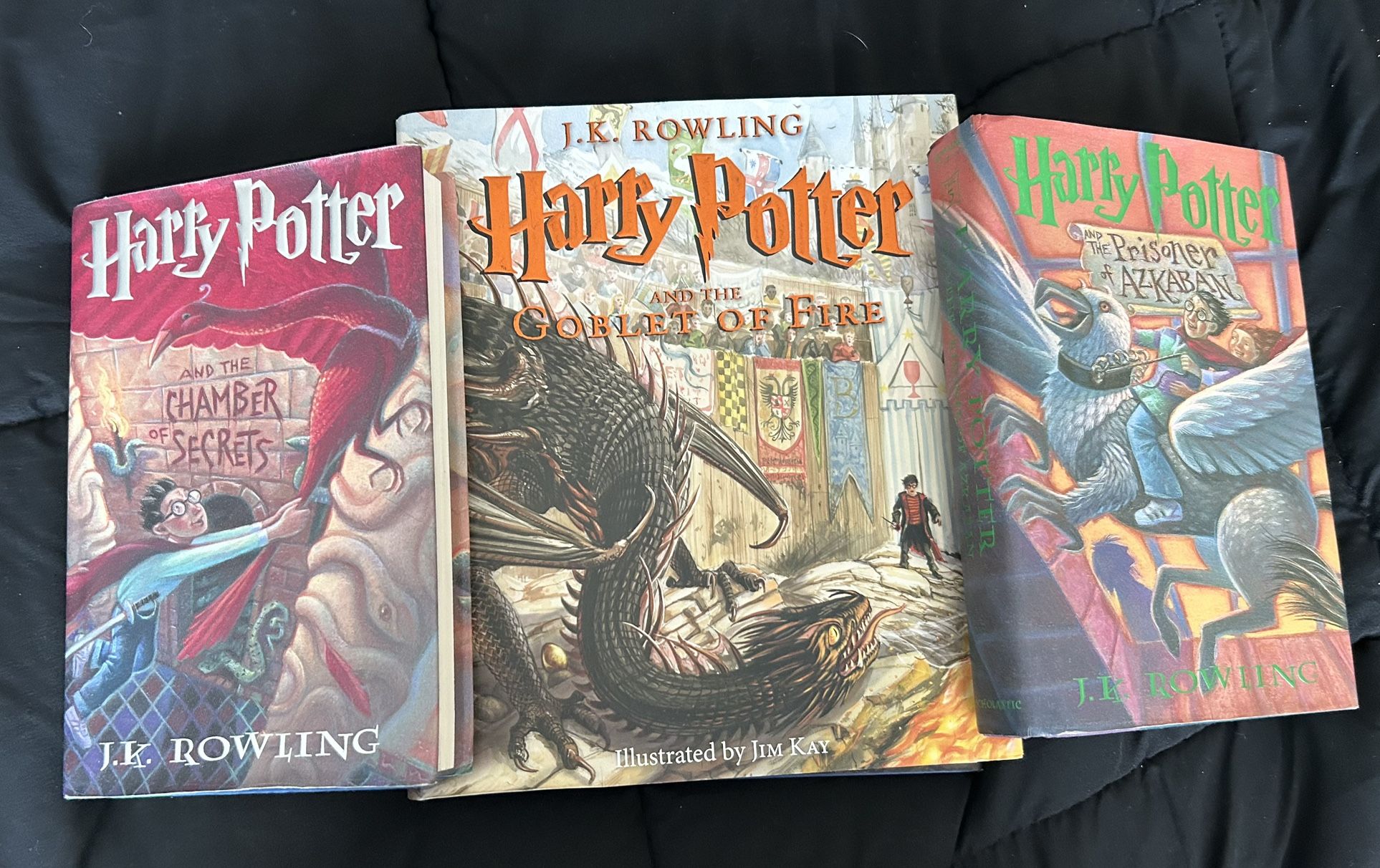 Harry Potter Books 1. Chamber Of Secrets 2. The Prisoner Of Azkaban 3. Goblet Of Fire