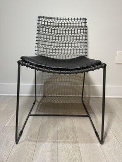 Crate & Barrel Metal Tig Chair