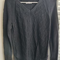 Pullover Sweater, V Neck Sweater, Fall Winter Sweater, Gray  Cardigan