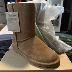 BearPaw boots, tan and suede. Size 7.