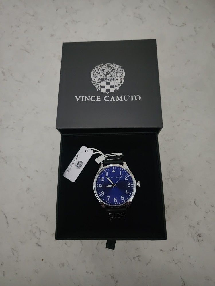Vince Camuto Black Leather Watch ⌚️ 