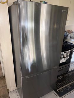 KitchenAid Stainless Steel Bottom Freezer Refrigerator