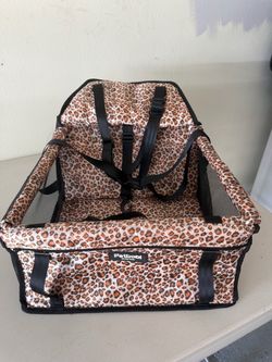 Small Dog Car Seat – Leopard Print