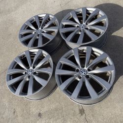 4 - 19x8 5x112 5x4.12 Stock Vw Passat Cc Sport Golf Jetta Audi Mercedes Wheels Rims