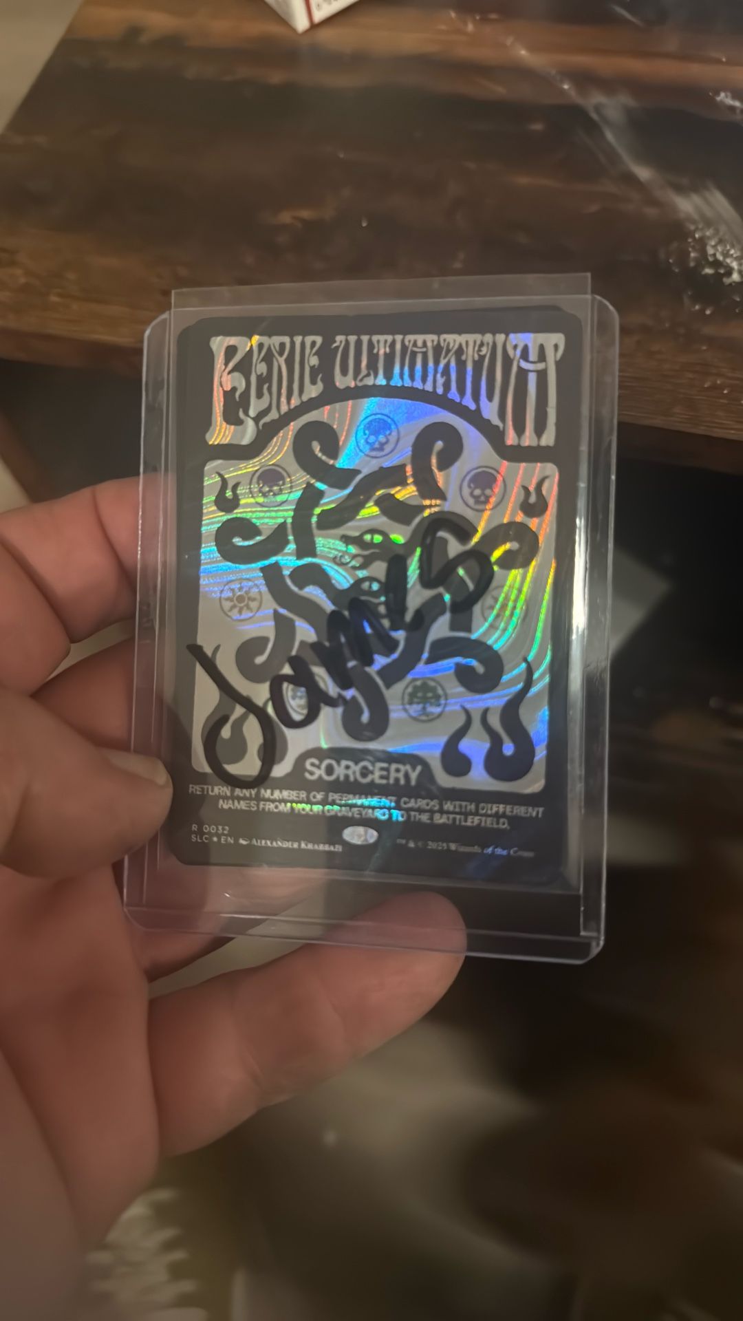 magic the gathering eerie ultimatum halo foil