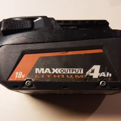 RIDGID 18V 4.0 Ah MAX Output Lithium-Ion Battery