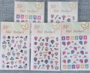 Día de los Muertos/ Gothic Nail Stickers