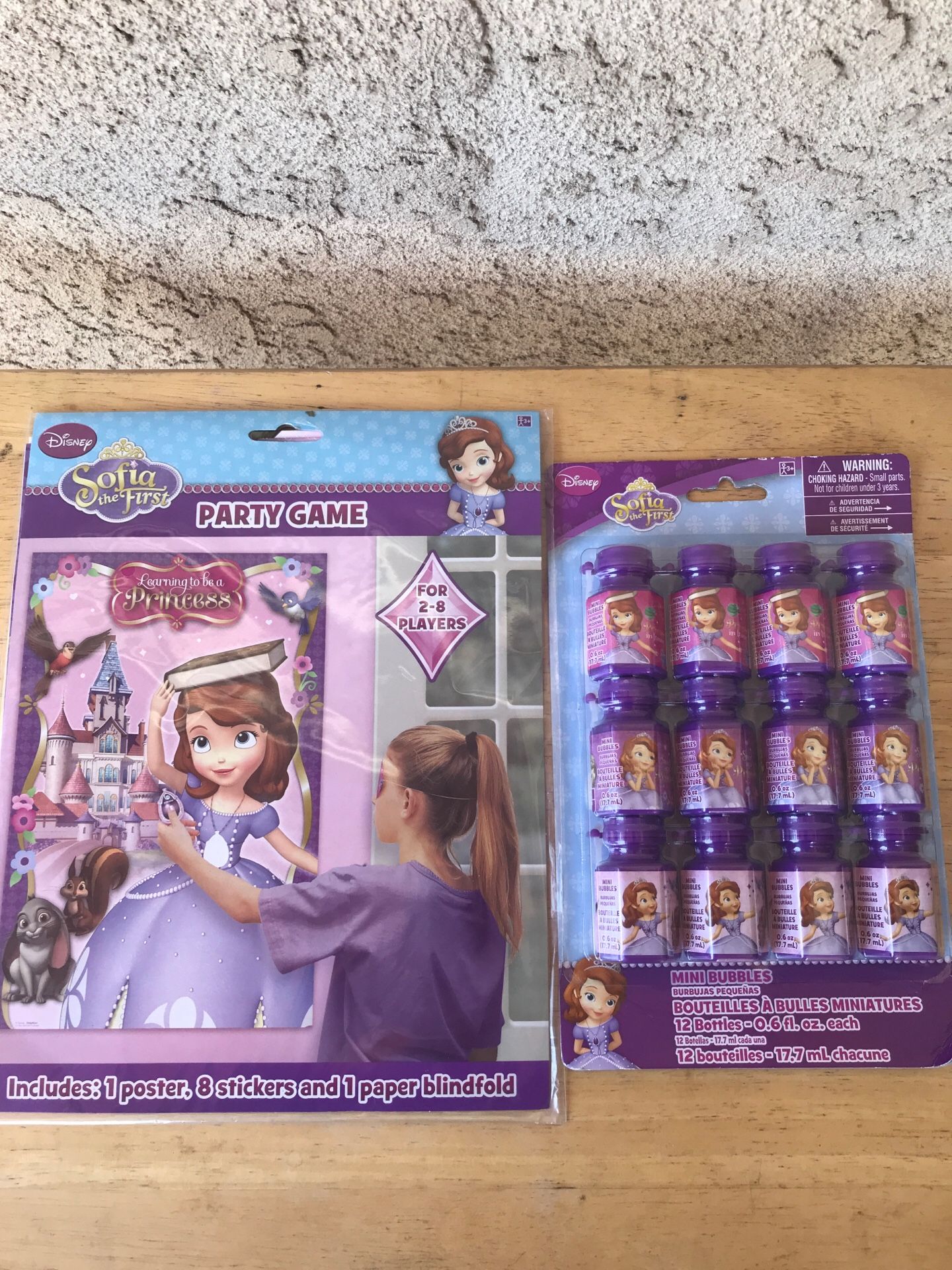 DISNEY SOFIA THE FIRST BIRTHDAY PARTY DECORATIONS AND PARTY FAVORS