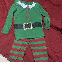 Kids Elf Pajama Size 2T 