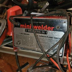 mini welder 2 welders in one . comes with helmet