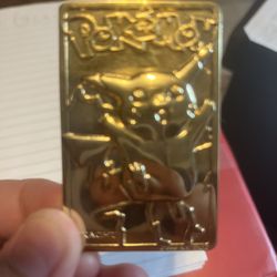 24k Gold Pikachu Card  $200 Or Best Offer