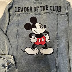 Disney Denim Jacket - Leader Of The Club (2XL)