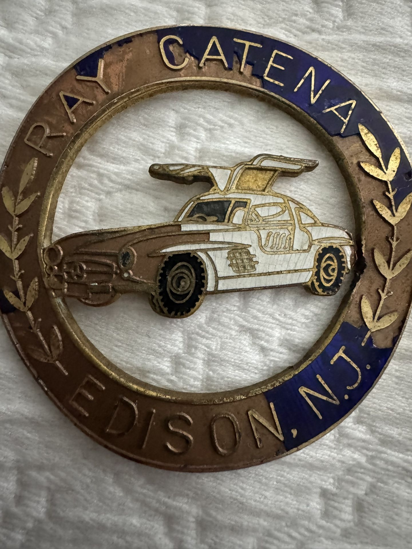 Ray Catena Mercedes Benz Edison New Jersey NJ Metal Car Dealership Dealer Emblem