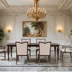 7PCS TABLE SET DARK CHERRY (F) $1399  FREE LOCAL DELIVERY / CASH NOT TAXES   