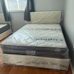 NEW MATTRESS FULL SIZE PILLOW TOP WITH BOX SPRING