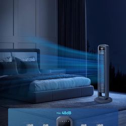 Omnibreeze Digital Electric Tower Fan, Inner Oscillation with Remote Control