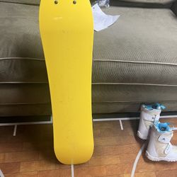 Burton Kids Snowboard Package With Boots And Bindings 