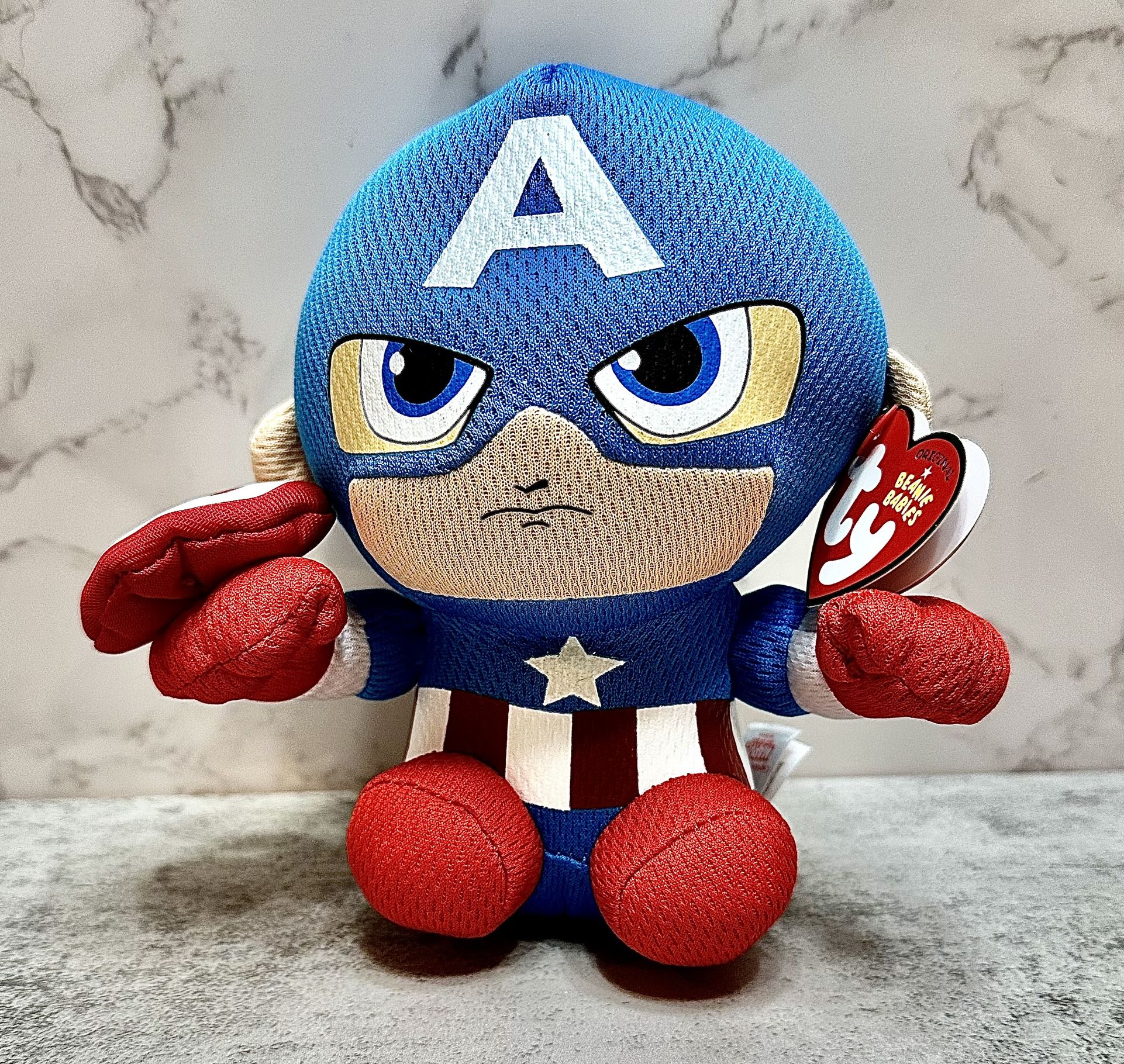 6” Captain America TY plush toy