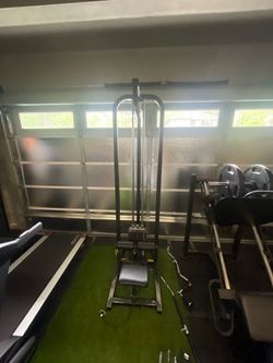 Lat pull down with low cable row