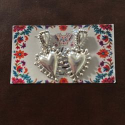 Silver Hearts Earrings 