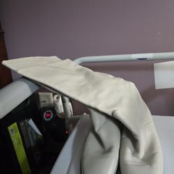 Size 8.5 Genuine Leather Light Gray Boots 20.00