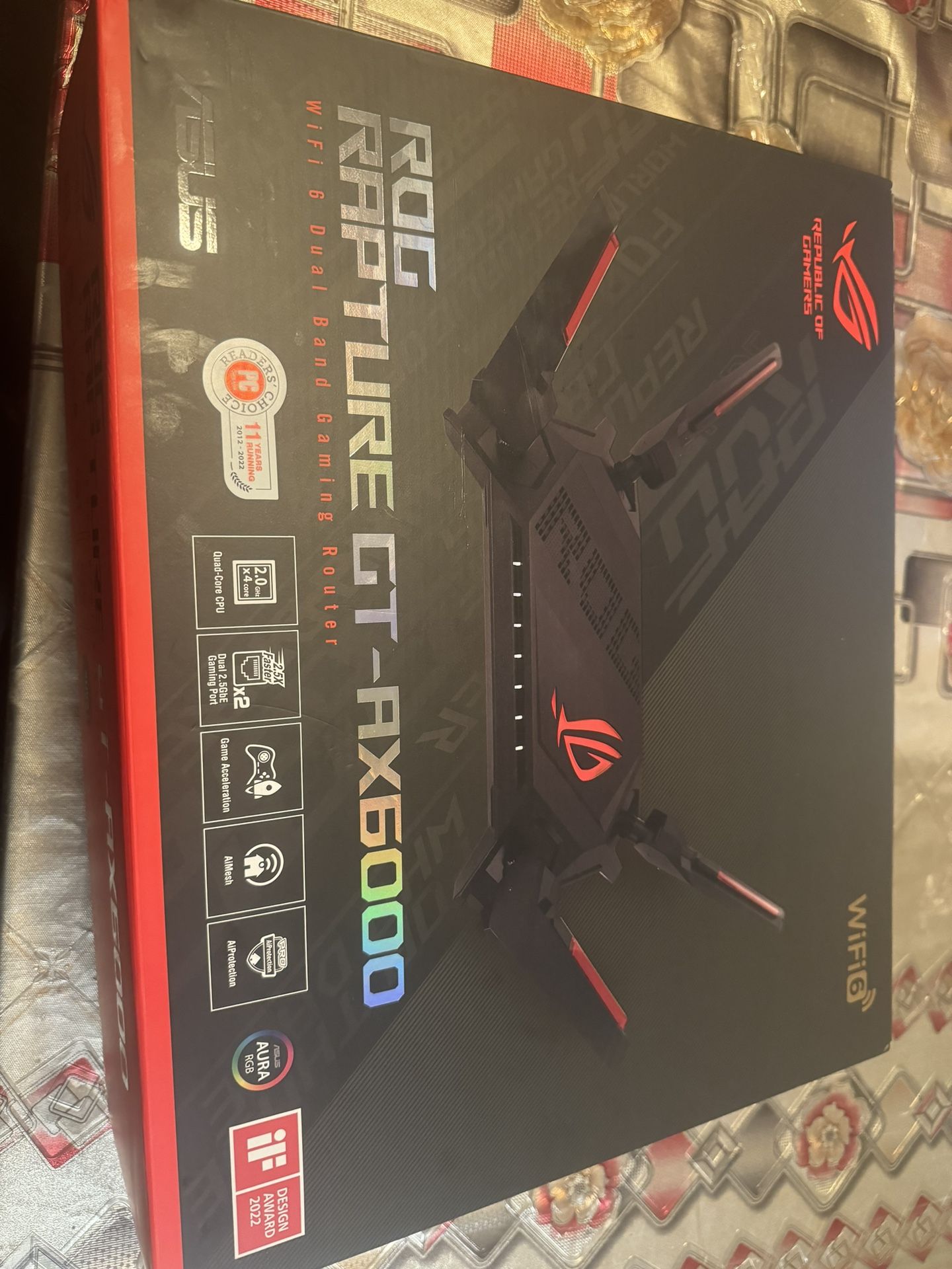 ASUS ROG Rapture WiFi 6 AX Gaming Router (GT AX6000) Puertos WAN/LAN de doble band