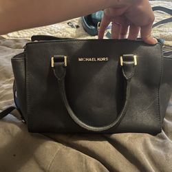 Black Michael Kors Saffiano Retail Bag