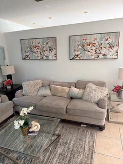 Loveseat and sofa