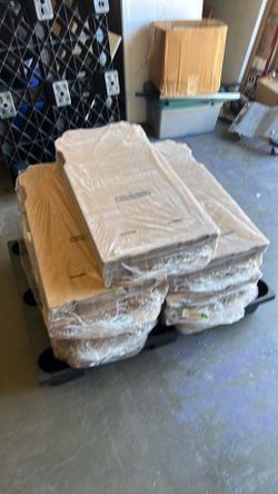 US Foods Inc Brown Unprinted Corrugated Pizza Box, 12''x12''x2'', - 7 BUNDLES (350 Pizza Boxes)