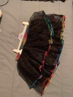 Rainbow cheetah & black tutu