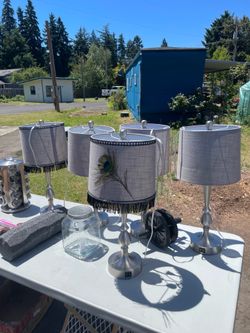 Table laps with usb in lamps