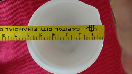 Vintage milk glass bowl for stand up mixer
