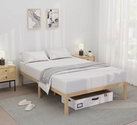 Full size 14 Inch Bamboo Bed Frame