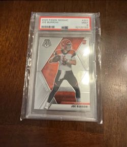 Joe burrow rookie card mosaic psa 9