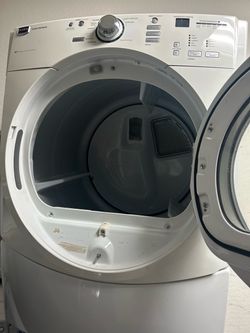 Maytag washer, and electric dryer