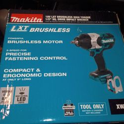 Makita 18-volt Brushless High Torque 1/2" Square Drive Impact Wrench