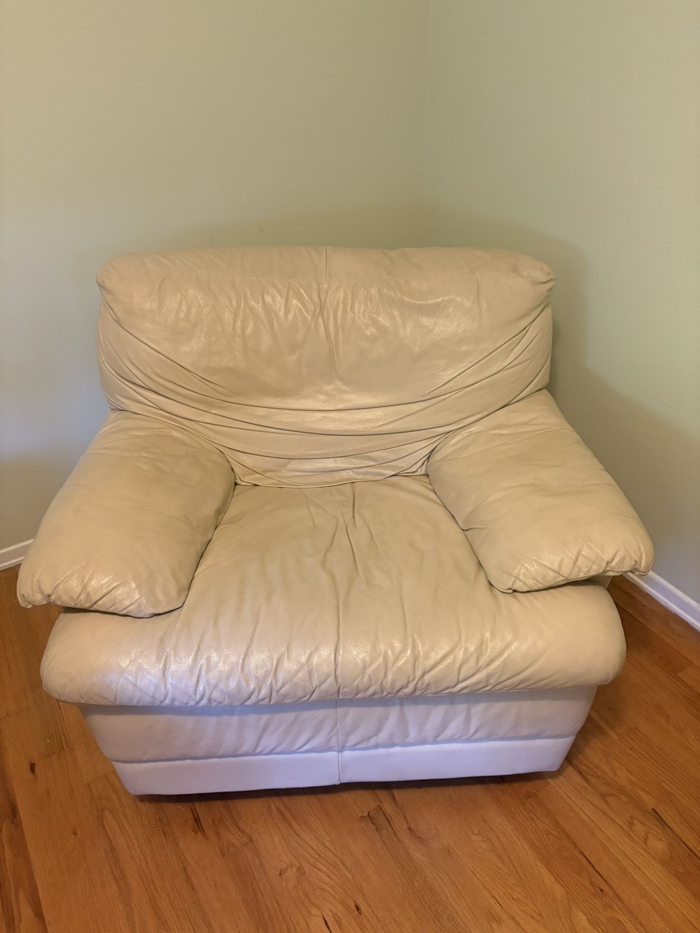 FREE White Leather Chair