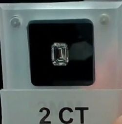 2.10 ct emerald cut
