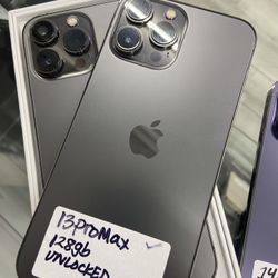 13 Pro Max Unlocked. Cash Or $10 Down W Approval 