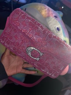Pink badazled coach bag