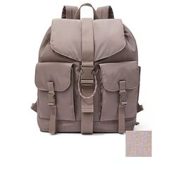 Pink Nylon Backpack  Iced Coffe