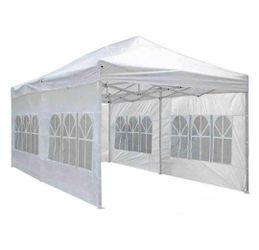 10x20 Pop Up Canopy with 6 Sidewalls, Heavy Duty UPF 50+ Waterproof All Season Commercial Tent for Outdoor Weddings