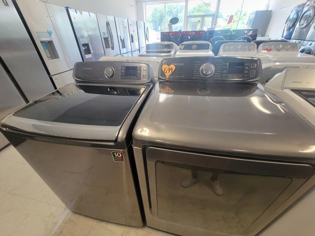 Tap Load Washer And Electric Dryer Set Used In Good Condition With 90days Warranty