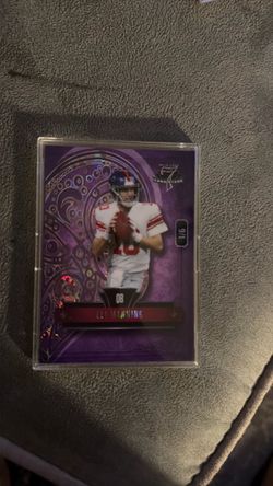 Eli Manning Wild Card 7 Card Studs Purple Foil - Serial Numbered 1/6 (First Print!)