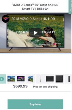 Vizio 65 inch 65" 4K LED Smart TV like new